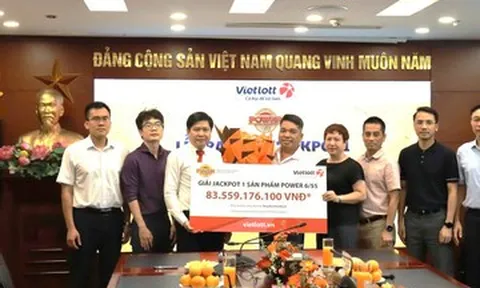 Lộ diện người trúng độc đắc Vietlott hơn 83,5 tỷ đồng