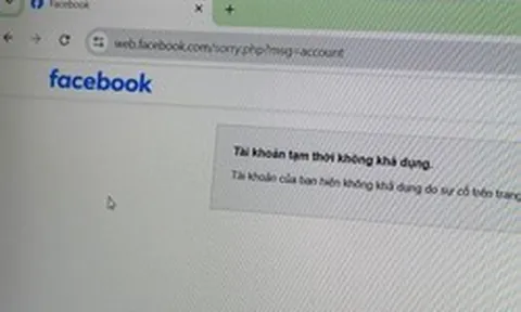Facebook gặp sự cố trên phiên bản web, người dùng không thể truy cập
