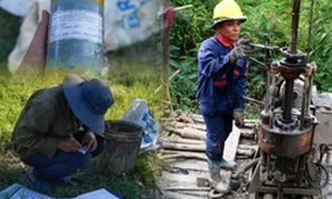Hàng chục mũi khoan đồng loạt 'xuyên lòng đất' trên đại lộ Nguyễn Văn Linh