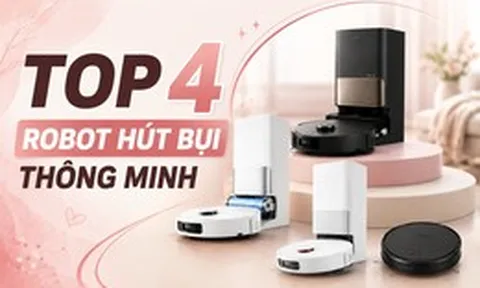 Top 4 robot hút bụi thông minh giúp giảm gánh nặng việc nhà: Từ dòng cao cấp đến lựa chọn phù hợp cho nhiều gia đình