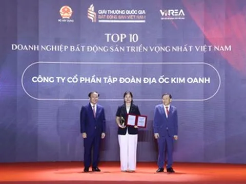 Kim Oanh Group lập ‘cú đúp’ tại Giải thưởng quốc gia Bất động sản 2026