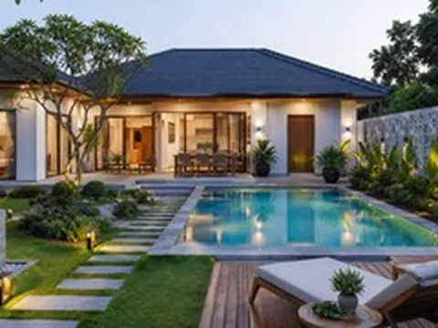 Những mẫu nhà vườn có hồ bơi đẹp, hiện đại