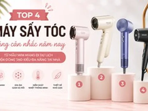 4 máy sấy tóc đáng cân nhắc năm 2026: Từ mẫu mini mang đi du lịch đến dòng tạo kiểu đa năng tại nhà