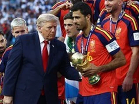 Sự xuất hiện của Tổng thống Donald Trump tại trận chung kết World Cup gây chú ý đặc biệt